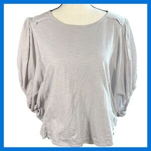 Eri‎ + Ali Top, Womens Size S, Balloon Sleeve, Gray, Casual